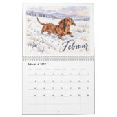 Dackelkalender 2027 kalender (Feb 2027)