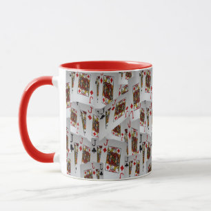 Dacks, pokerkaarten, Red Combo Coffee-Mok Mok
