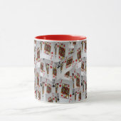 Dacks, pokerkaarten, Red Combo Coffee-Mok Mok (Midden)