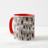 Dacks, pokerkaarten, Red Combo Coffee-Mok Mok (Voorkant links)