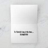 DACSHOUND ZEGT DAT HIJ KLAAR IS VOOR PARTIJ ST. PA KAART (Binnen)