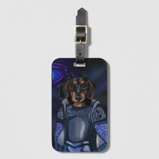 Dacshund    bagagelabel (Voorkant (verticaal))