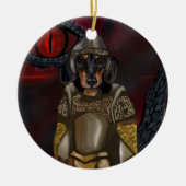 Dacshund Keramisch Ornament (Voorkant)
