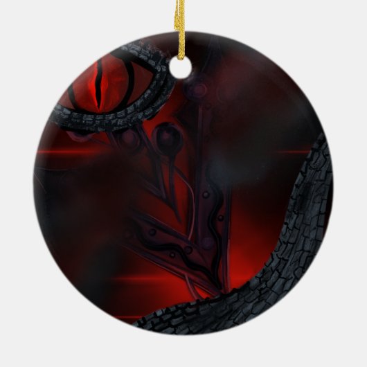 Dacshund Keramisch Ornament (Achterkant)