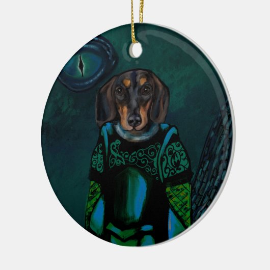 Dacshund Keramisch Ornament (Links)