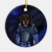 Dacshund Keramisch Ornament (Voorkant)