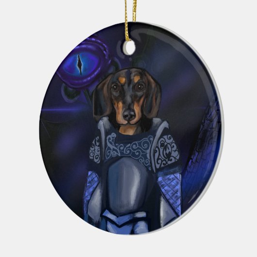 Dacshund Keramisch Ornament (Links)