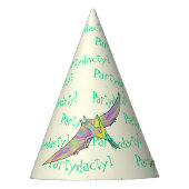 Dactylkleurstof Pterodactyldinosaurus Feesthoedjes (Voorkant)