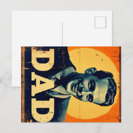 DAD (1) Graphics geïnspireerd op de jaren '60 Feestdagenkaart