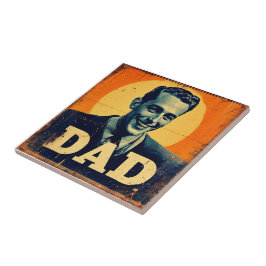DAD (1) Graphics geïnspireerd op de jaren '60 Tegeltje