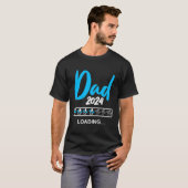 Dad 2024 Laden Gezegde nakomelingen Verwacht Vader T-shirt (Voorkant volledig)