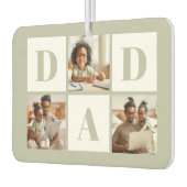Dad 3 Photo Collage Sage Green Luchtverfrisser (Links)