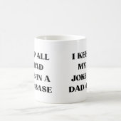 Dad-a-base Funny Dad Jokes Vaderdag Quote Mok (Center)