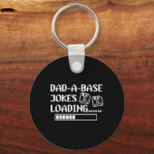 Dad-a-base Jokes Loading Retro Funny Cringe Vader Sleutelhanger (Voorkant)