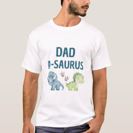 Dad-A-Saurus T-shirt baby's eerste verjaardag