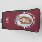 DAD aangepaste foto gepersonaliseerde monogram put Golfheadcover (Voorkant)