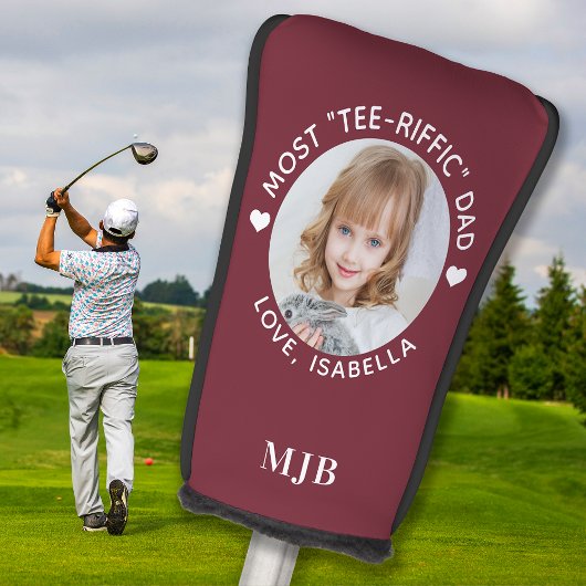 DAD aangepaste foto gepersonaliseerde monogram put Golfheadcover