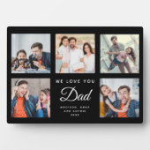 DAD Aangepaste fotoserie Vaderdag zwart, collage Fotoplaat (voorkant)