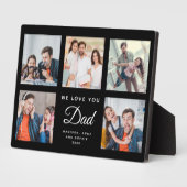 DAD Aangepaste fotoserie Vaderdag zwart, collage Fotoplaat (Zijkant)