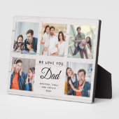 DAD | Aangepaste Vaderdag fotocollage Fotoplaat (Zijkant)