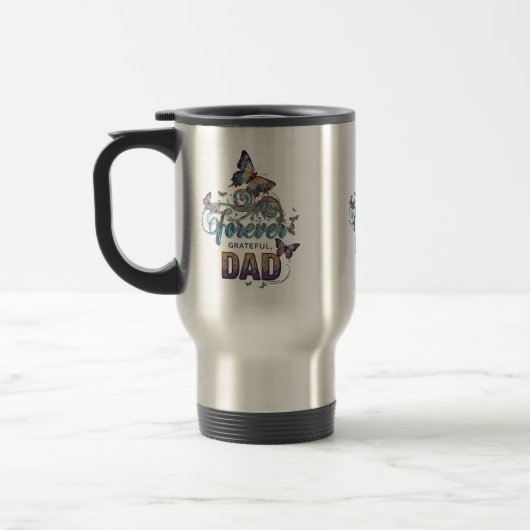 Dad, altijd dankbaar - Reis-/Pendelarmok 0,45 l Reisbeker (Links)