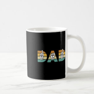 Dad Amerikaanse Gebarentaal Dove Bewustzijnsonders Koffiemok
