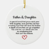 Dad and Daughter, Birthday Gift for Dad, Gift Keramisch Ornament (Voorkant)