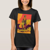 Dad And Daughter Surfing Retro Pop Surfer Dad T-shirt (Voorkant)