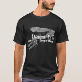 Dad and I always together. Biplane planes T-shirt (Voorkant)