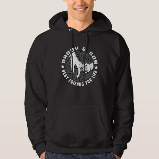 Dad And Son Best Friends For Life  Dad Father Son  Hoodie (Voorkant)