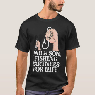 Dad And Son Fishing Partners  Fishing  Fathers Day T-shirt