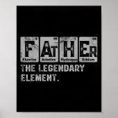 Dad And Son Matching Fathers Day Cool Family Scien Poster (Voorkant)