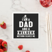 Dad And Welder Welding Metal Iron Profession Gift Servet (Insitu)