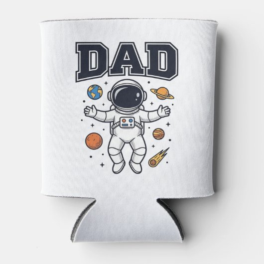 Dad Astronaut Space Vector Shirt Ontwerp_1 Blikjeskoeler (Voorkant)