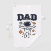 Dad Astronaut Space Vector Shirt Ontwerp_1 Golfhanddoek (Insitu)