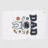 Dad Astronaut Space Vector Shirt Ontwerp_1 Golfhanddoek (Horizontaal)