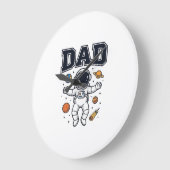 Dad Astronaut Space Vector Shirt Ontwerp_1 Grote Klok (Hoek)