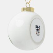 Dad Astronaut Space Vector Shirt Ontwerp_1 Keramische Bal Ornament (Links)