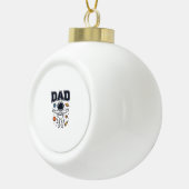 Dad Astronaut Space Vector Shirt Ontwerp_1 Keramische Bal Ornament (Rechts)