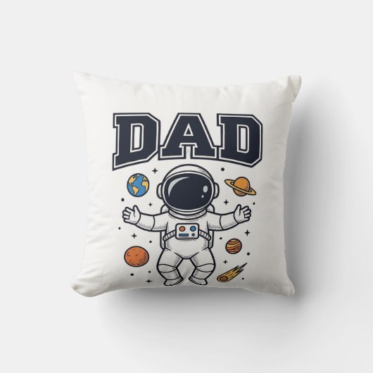 Dad Astronaut Space Vector Shirt Ontwerp_1 Kussen (Voorkant)