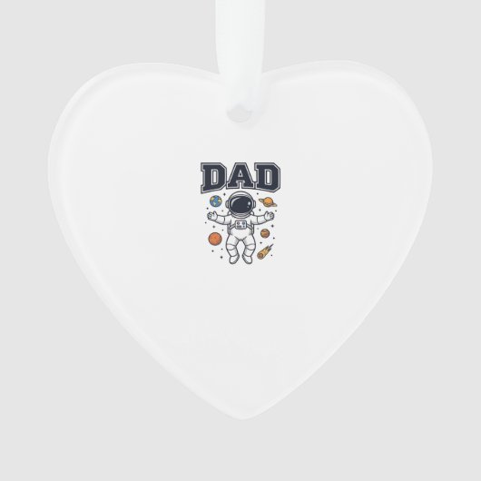 Dad Astronaut Space Vector Shirt Ontwerp_1 Ornament (voorkant)