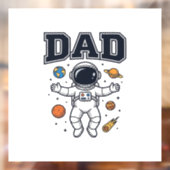 Dad Astronaut Space Vector Shirt Ontwerp_1 Raamsticker (Vel 2)