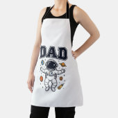 Dad Astronaut Space Vector Shirt Ontwerp_1 Schort (Insitu)