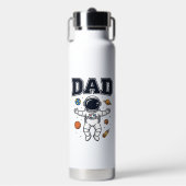 Dad Astronaut Space Vector Shirt Ontwerp_1 Waterfles (Voorkant)