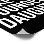 Dad Awesome Like My Youngest Daughter Fathers Day  Poster (Hoek)