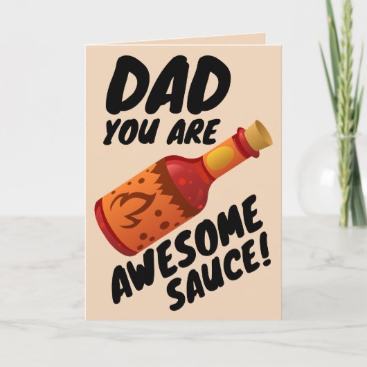 DAD AWESOME SAUCE VADERDAGANSKAART KAART (Voorkant)
