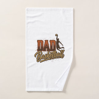 Dad Basketball Vintage Engraving Shirt Design_1 Handdoek