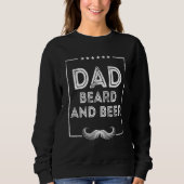 Dad Beard and Beer Chill Mustache Drinking Trui (Voorkant)