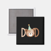 Dad Beary First Birthday Shirt Matching Family Out Magneet (Voorkant / Achterkant)