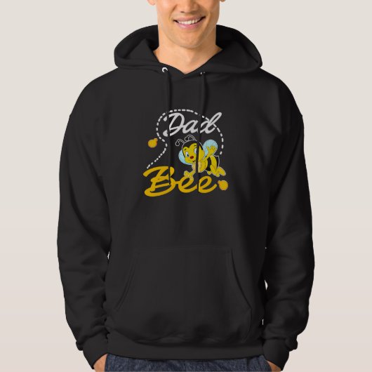 Dad Bee Father Matching Family First Bee Day Outfi Hoodie (Voorkant)